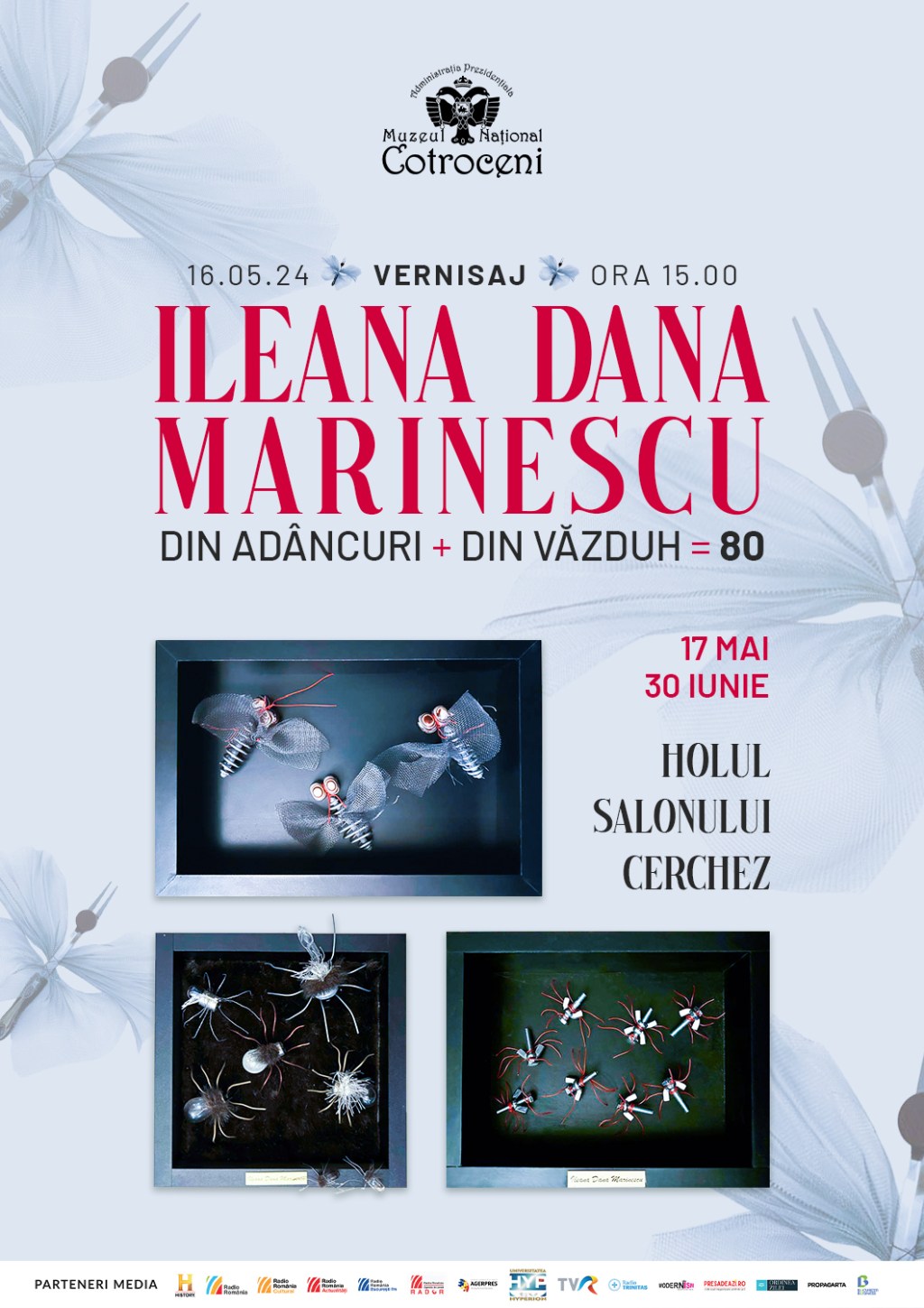 Expoziția „Din adâncuri + Din văzduh = 80”, din 16 mai la Muzeul Național&nbsp;Cotroceni